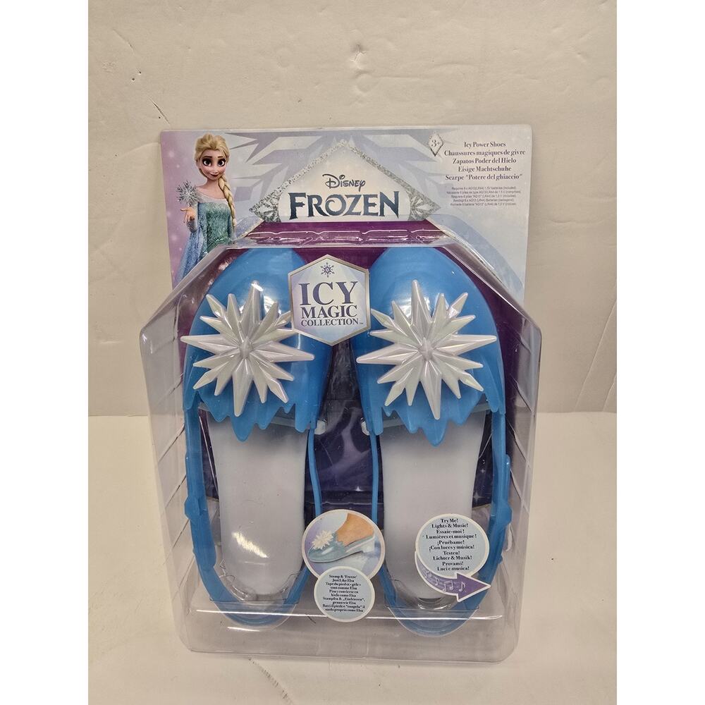 New Disney Frozen Roleplay Elsa Icy Power Shoes Light Sound Let it Go Icy Magic